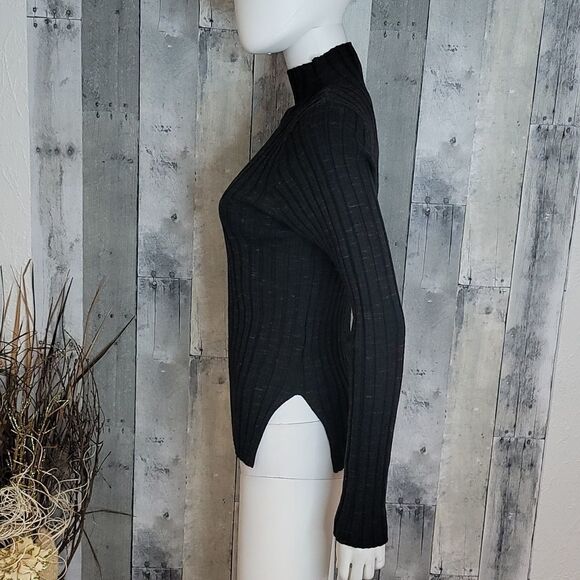 Nwot Topshop Ribbed Fitted Turtleneck Sweater - Picture 4 of 9